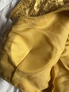 sequins embroidered Golden Padded Blouse