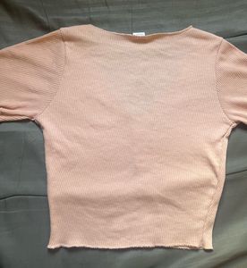 Cute Pink Button-Down Top