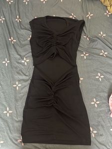 Black Cutout Mini Dress