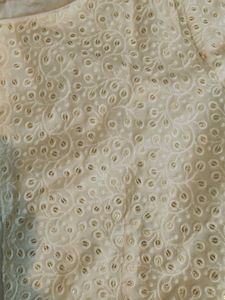 Elegant White Embroidered Blouse