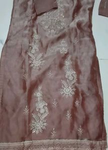 organza suit salwar set