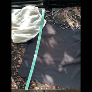 Off shoulder top with rhinestone neckline