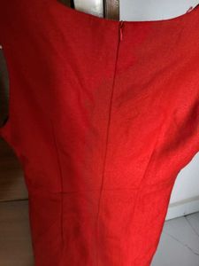 Red Sleeveless Dress
