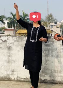Black Kurta S Size - Avaasa