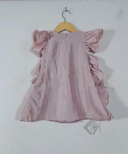 Ruffled Sleeve Midi Dress(Girls)