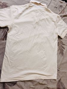Zara White Polo Shirt - Size M