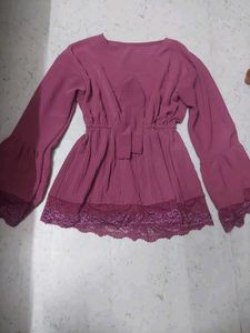 Elegant Bell Sleeves Top