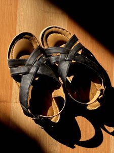 Leather Strappy Sandals