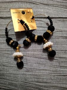 Oman Art Hoop Earrings