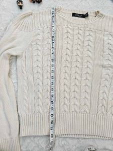 Cream Cable Knit Sweater