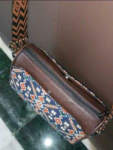 Jaipuri Women&#39;s Sling Bag Block Print