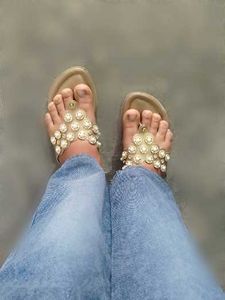 Embellished Bronze Flats