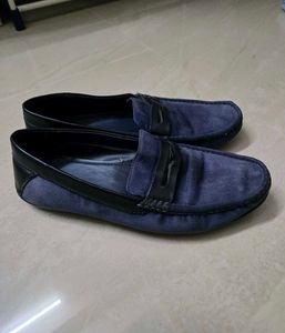 Blue Suede Loafers