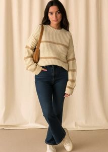 Striped Knit Sweater