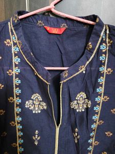 Navy Printed Kurti