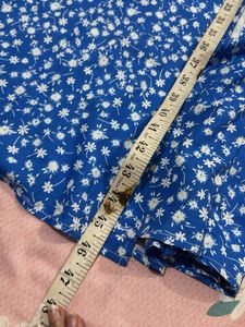 Blue Floral Mini Dress