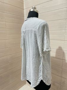 H&amp;M Striped Line Soft Tunic Top