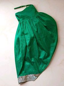 Green Silk Patiala Set