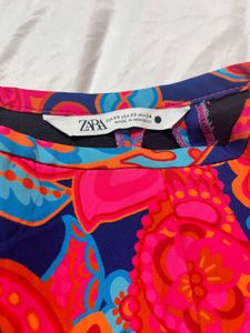 Patterned Mini Skirt Set