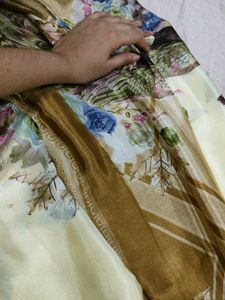 Elegant Floral Saree
