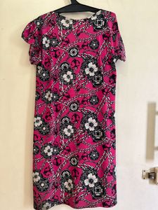 Printed Pink Dress