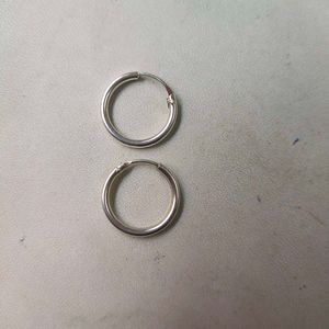 925 Silver Big Size Earings, बाली. 1 Pair