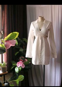 H&M White Cutout Mini Dress