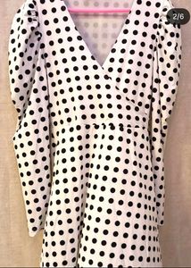 Polka Dots Black &amp; White Dress