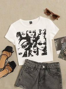 90s/Y2K Glam Graphic Crop Top