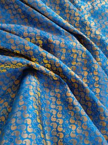 Blue &amp; Gold Saree