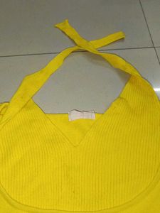 Bright Yellow Halter Top