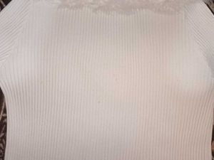 White RIBBED TOP