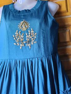 Blue Dress w/ Yellow Jacket