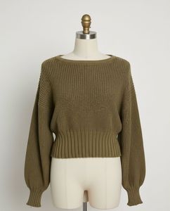 Olive Green Knit Sweater