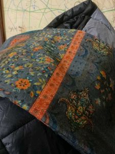 Floral Print Winter Kurta Set