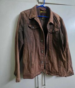 The Roadster Men Brown Denim Jacket