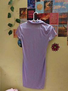 Vintage Y2K Purple Ruched Mini Dress