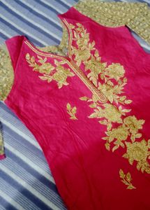 Beautiful Designer Kurta Churidar Without Dupatta
