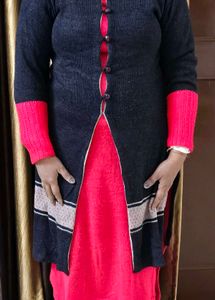 2 Layered Stylish Woollen Kurta