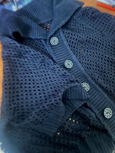 Crochet Knit Vest Top, a saree with unstitched top