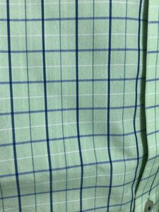 Men Full Sleeves Light Green Checkered Shirt