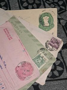 4 Vintage 1960s-1989s post letters