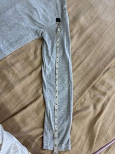 Gray Long Sleeve Henley Shirt
