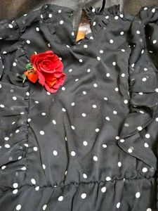 Chic Polka Dot Ruffle Dress