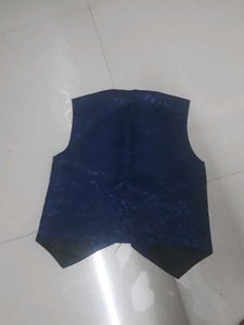 Blue Floral Vest