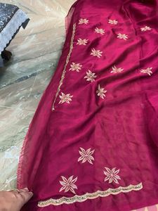 Elegant Embroidered Saree