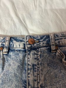 High Rise Denim Shorts