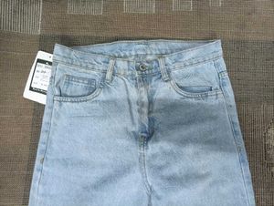 Light Wash Wide Leg Jeans Waist 30 Size For Girls