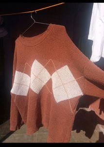 Urbanic Brown Argyle Sweater