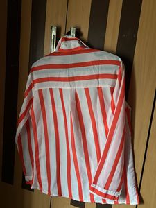 Red &amp; White Printed Shirt For Casual Wear